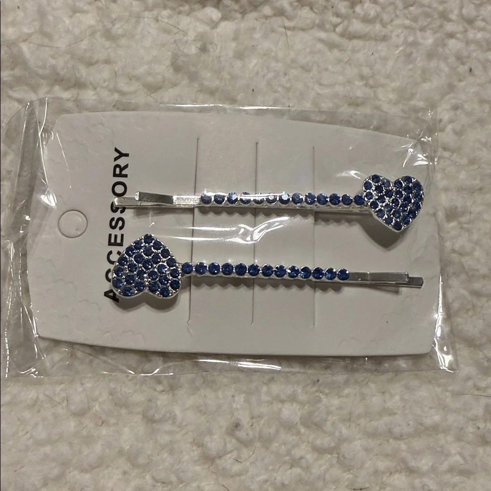 Heart Rhinestone Hair Clips Set - Picture 4 of 15